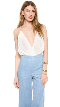 Click for more info about Alice + Olivia Ballerina Bodysuit - Cream