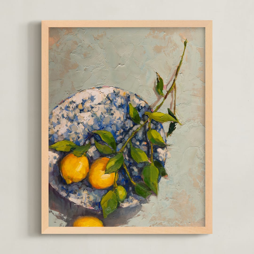 Lemons on a Plate | Minted