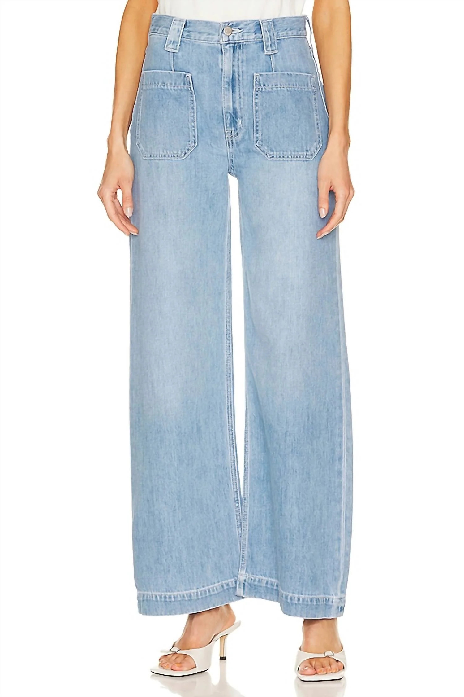 Devon High Rise Wide Leg Jean In Mountain Air | Shop Simon