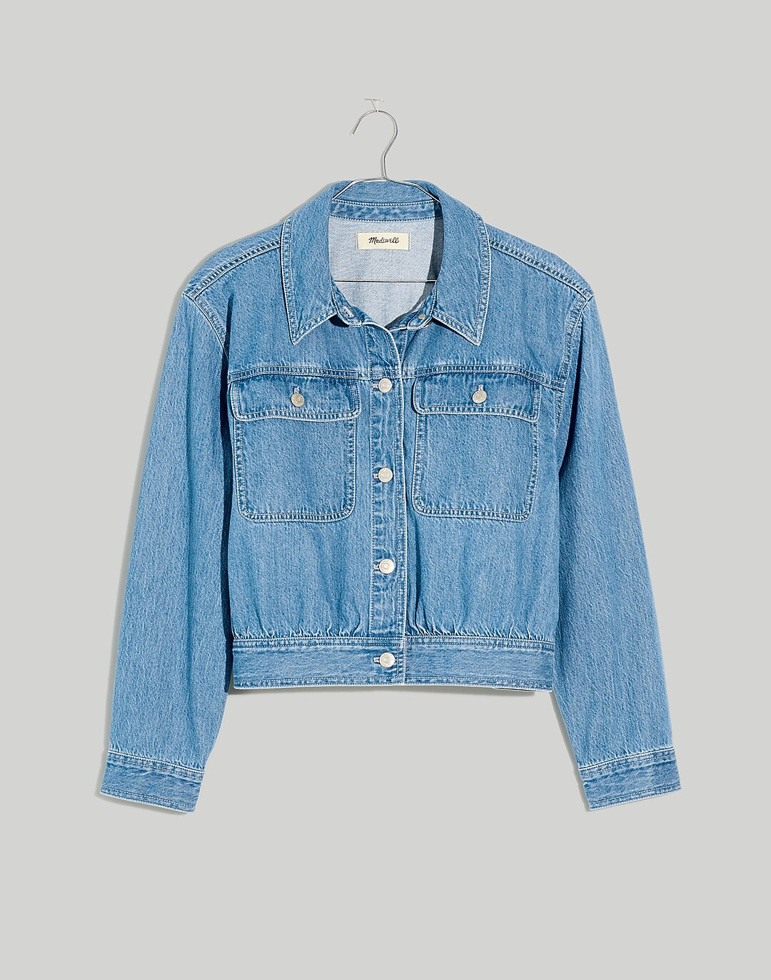 Crop Jean Jacket in Dursett Wash | Madewell