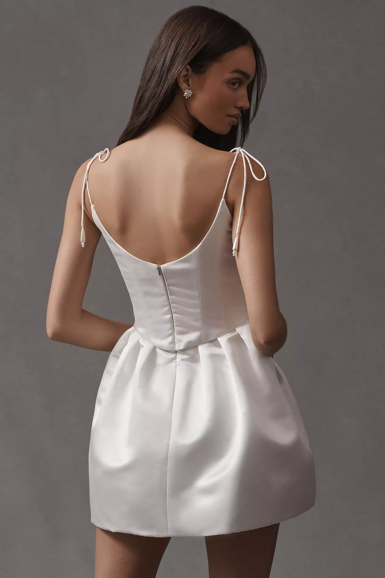 Watters Beyond Tie-Strap Corset Mini Dress | Anthropologie (US)