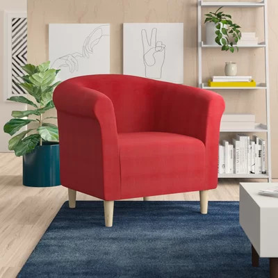 Liam 30.5'' W Polyester Barrel Chair | Wayfair North America