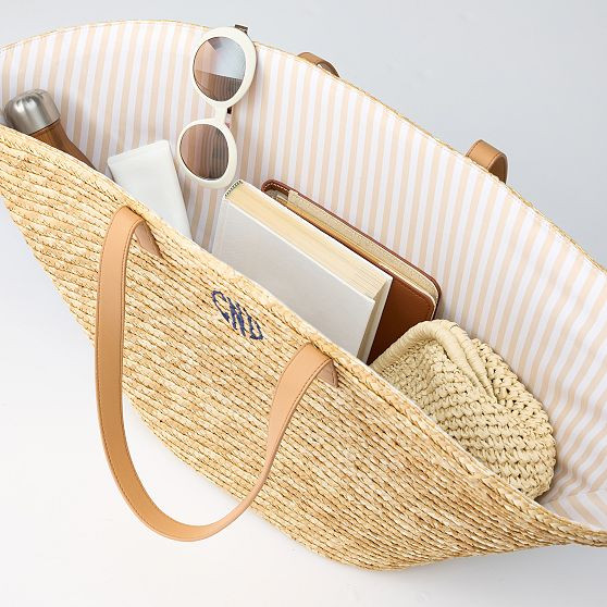 Marina Oversized Straw Tote | Mark and Graham