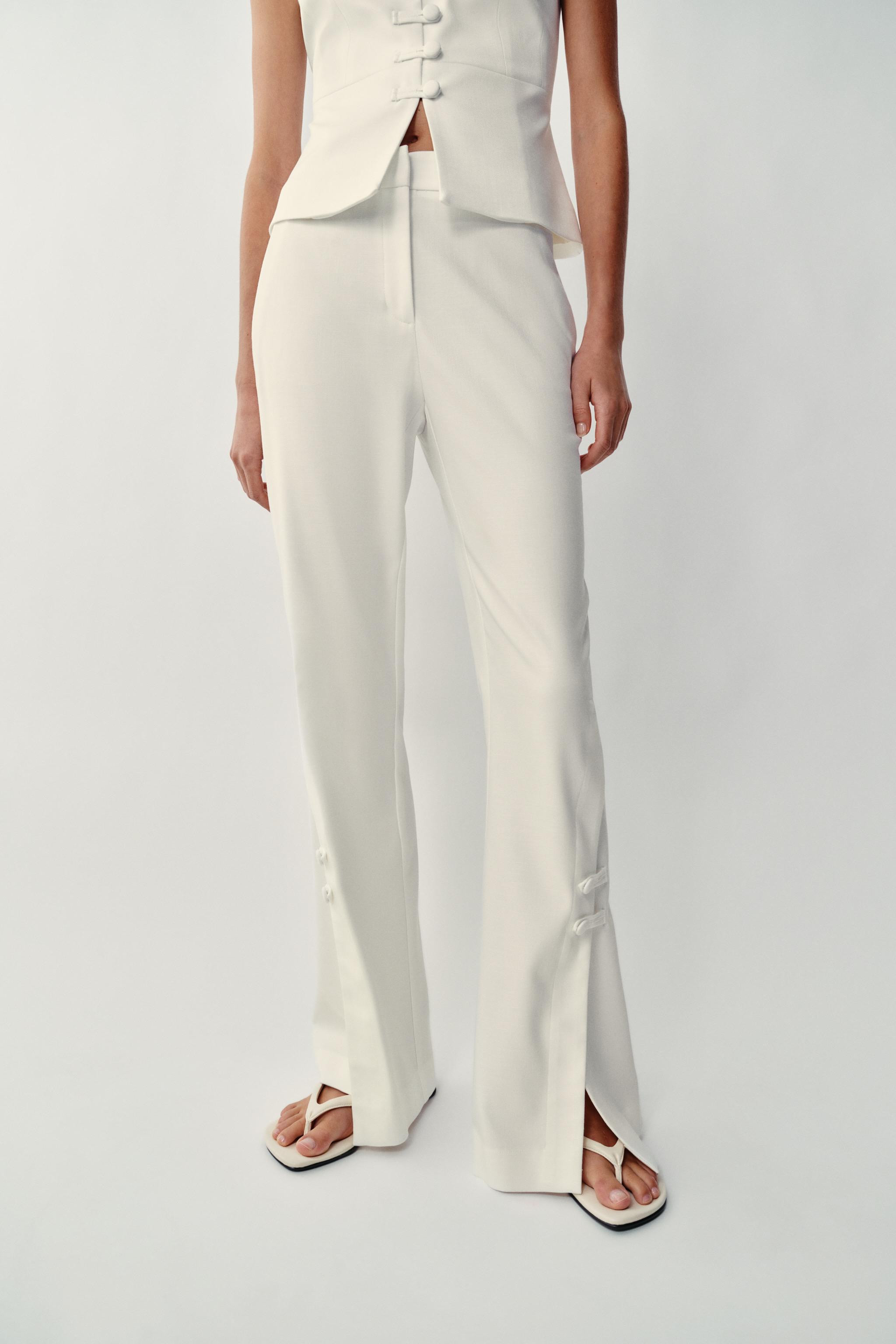 PANTS WITH SLIT HEMS | Zara US