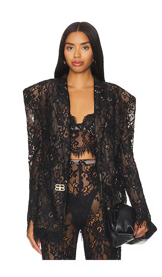 Capri Lace Blazer in Black | Revolve Clothing (Global)