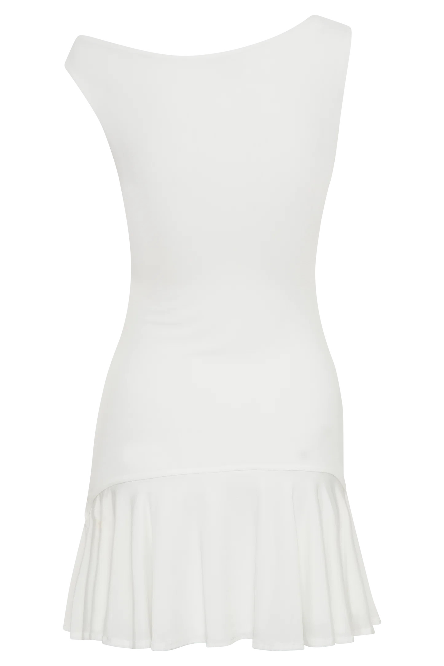 Irving Off Shoulder Slinky Mini Dress - Ivory | Meshki (APAC)