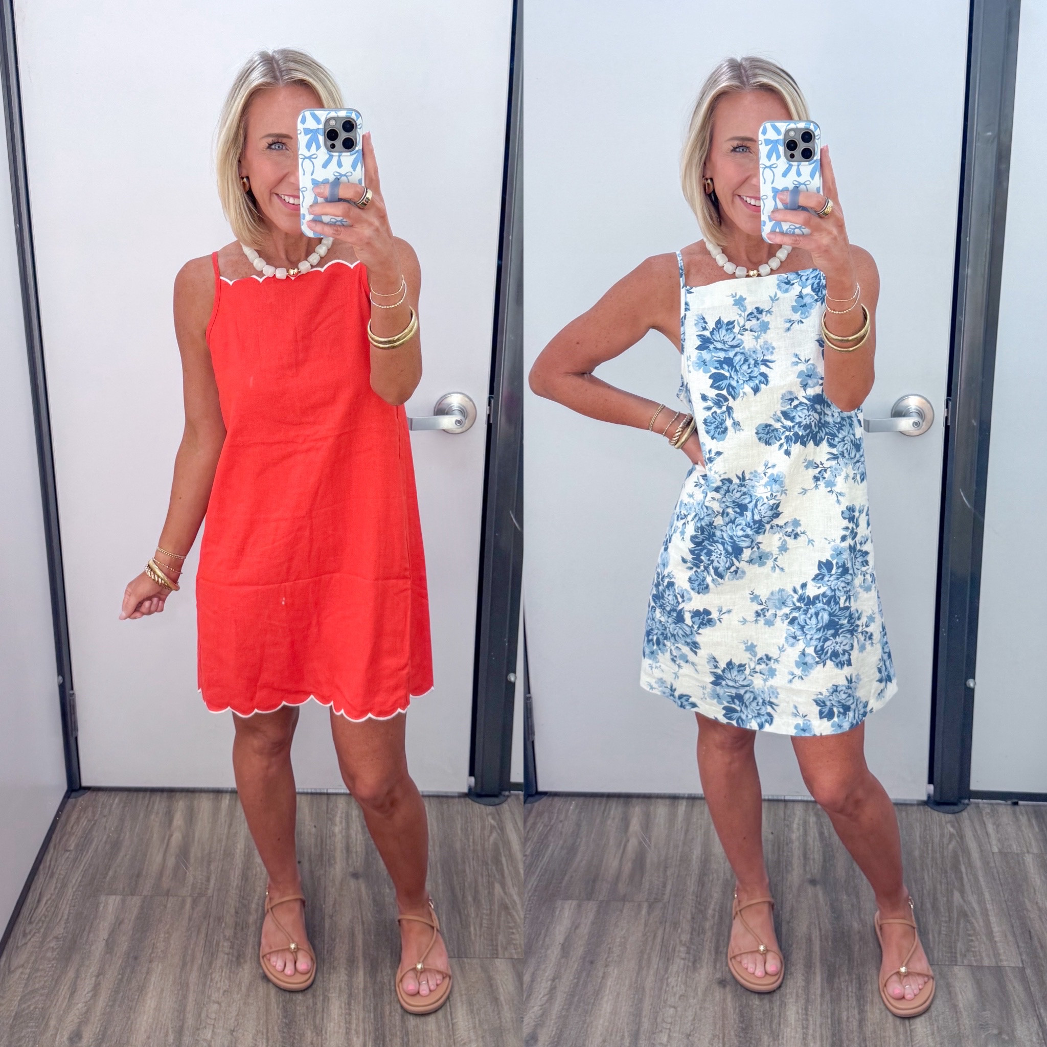 Old Navy - in store try-on. Scalloped-Edge Apron-Neck Mini Shift Dress - size XS. 2 colors. Sleeveless Mini Shift Dress - size XS. 4 colors.

#LTKSaleAlert #LTKOver40 #LTKSeasonal