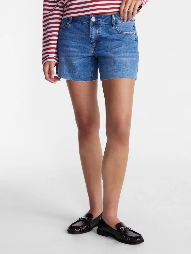 No Boundaries Relaxed Fit Shorts, 5" Inseam, Women's 00-20 | Walmart (US)