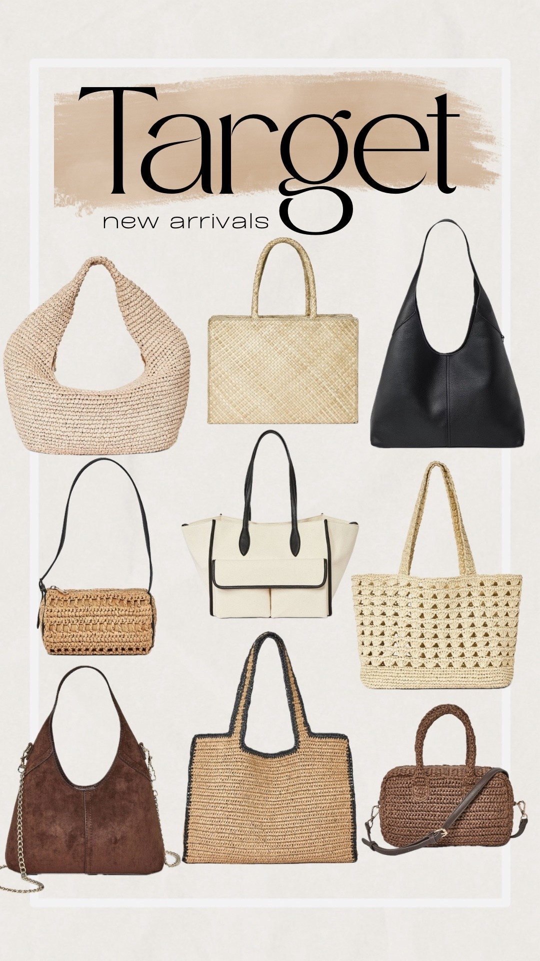 Cute new handbags at target 😍



#LTKTravel #LTKootd #LTKSaleAlert