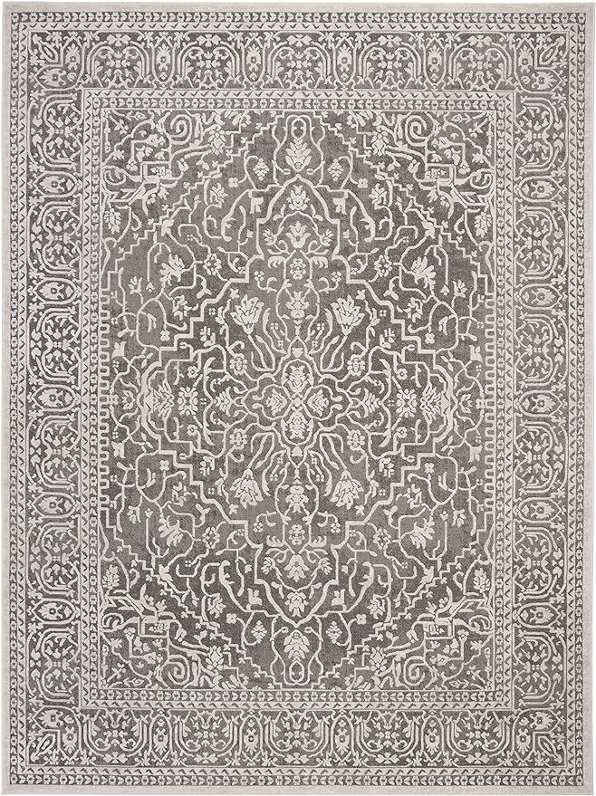 SAFAVIEH Reflection Collection 8' x 10' Dark Grey / Cream RFT670B Vintage Distressed Area Rug | Amazon (US)