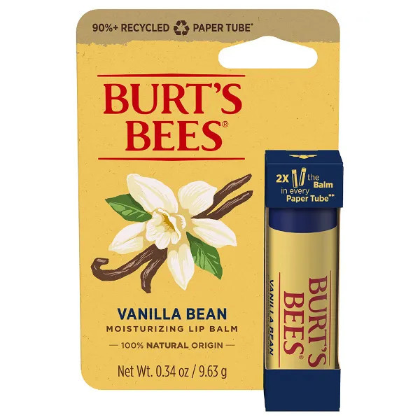 Vanilla Bean Lip Balm Paper Tube | Burt's Bees