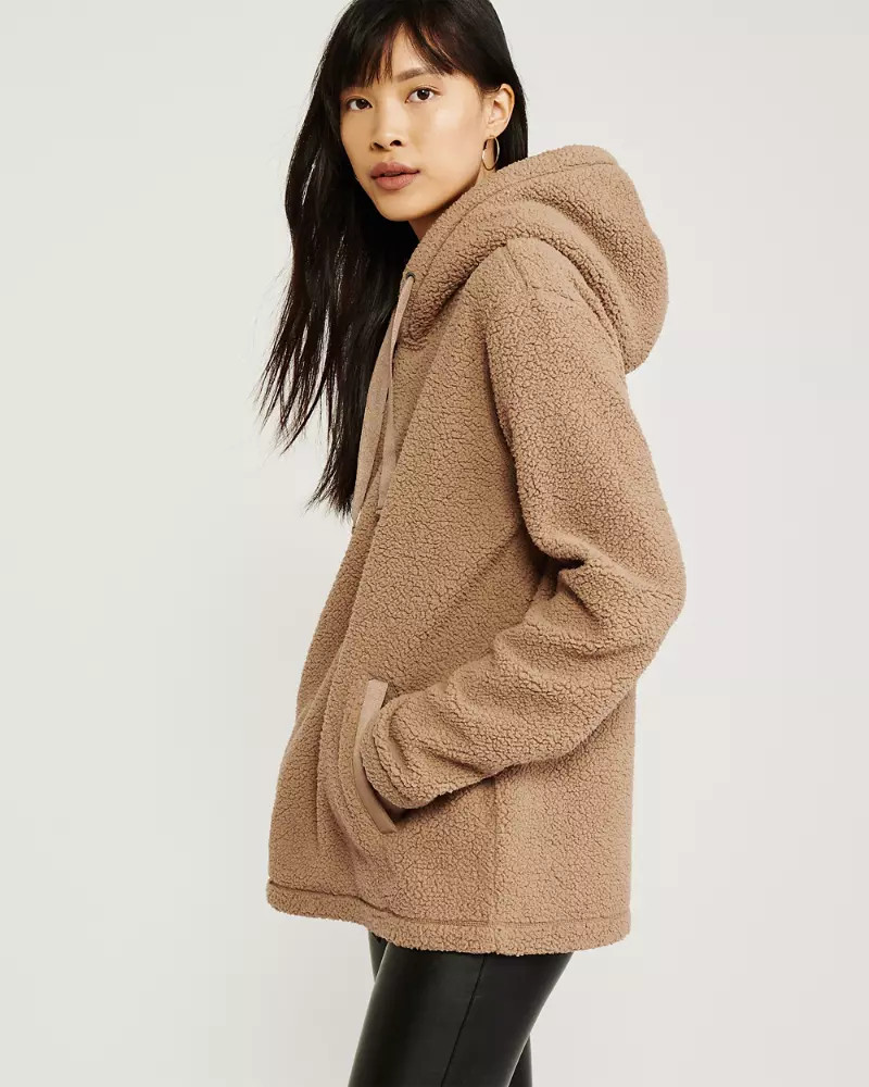 Sherpa Fleece Hoodie | Abercrombie & Fitch US & UK