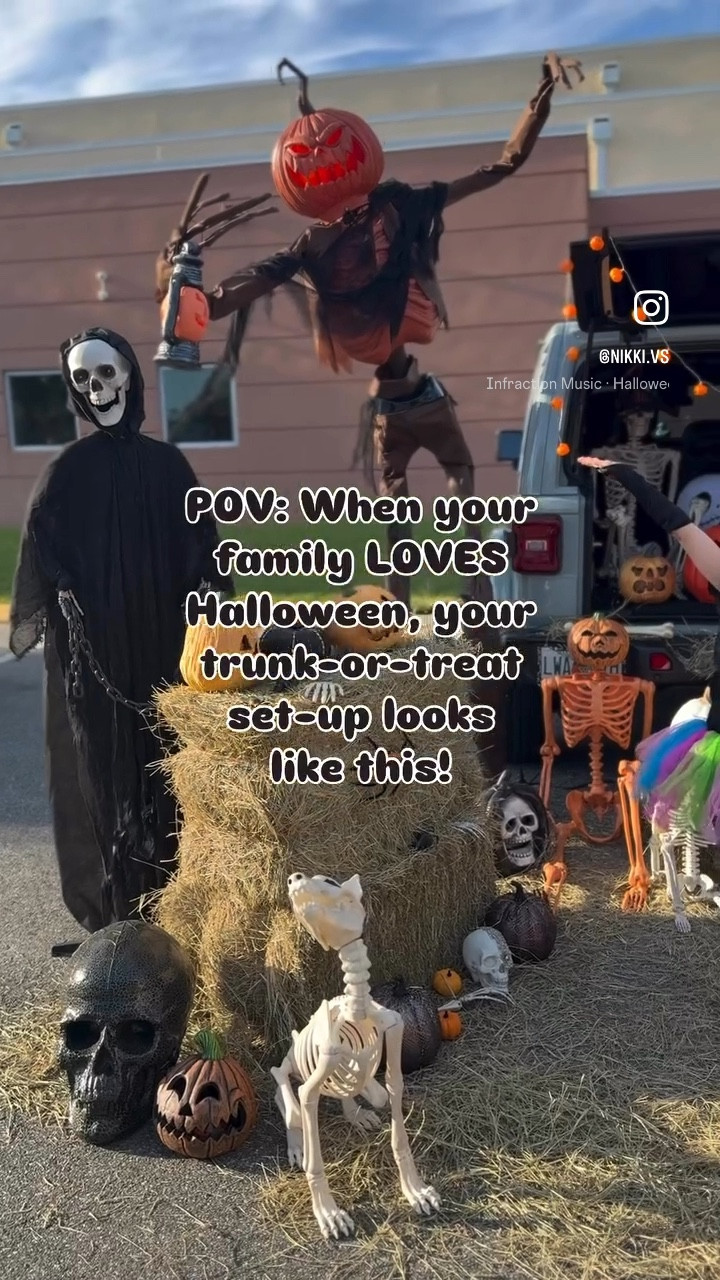 Trunk-or-treat 2024 was a solid success! We loved every bit of our “Spooky Skeleton” trunk and everyone else seemed to as well- we even won 🥇 place! 👏🏻😅 

90% of our decor items shown, including the costumes are from @funcostumes & the various the string lights are from @amazon 

Save for inspo next year! 🫶🏻🧡🎃
.
.
.
.
.
#trunkortreat #trunkortreat🎃 #trunkortreatideas #trunkortreat2024 #monstersfriend #yesfuncostumes #halloweendecor #halloweencontest #halloweenpumpkin #halloweenprops #halloweenideas #halloweenislife #halloweenismyfavorite #halloweenismyjam #halloweendecorations 

#LTKHalloween #LTKSeasonal