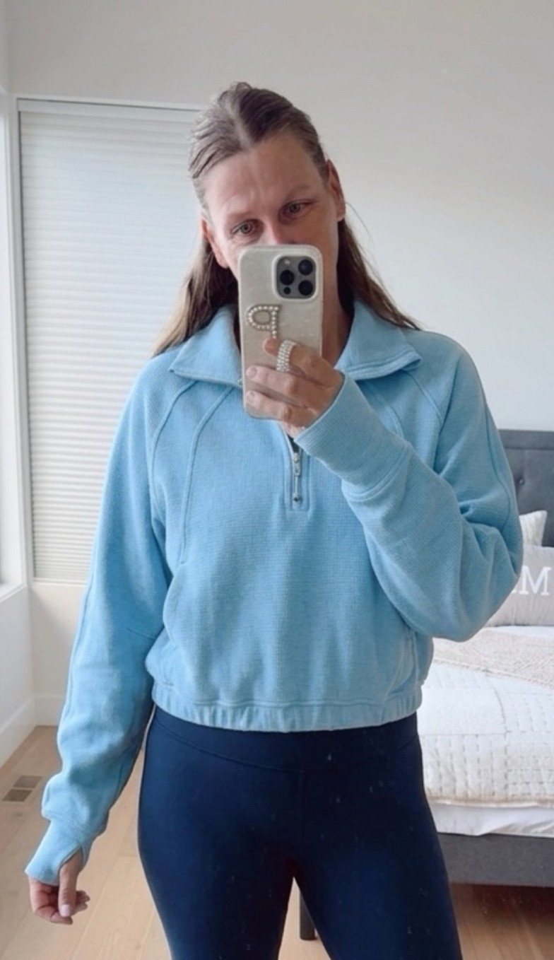 LULULEMON NEW ARRIVAL

Love this new half zip, it’s a waffle knit material and is super cozy.
Comes in other colors too.
Wearing a M

Lululemon hoodie, lululemon outfit, style over 40, activewear

#LTKfall #LTKfitness #LTKstyletip