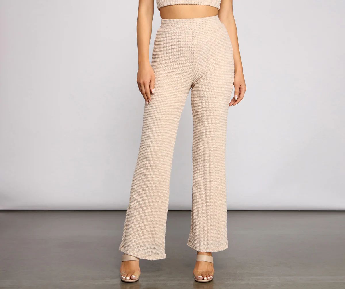 Trendy Textures High Waist Pants | Windsor Stores