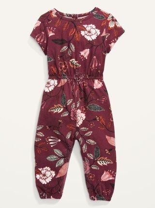 Short-Sleeve Jersey Jumpsuit for Baby | Old Navy (US)