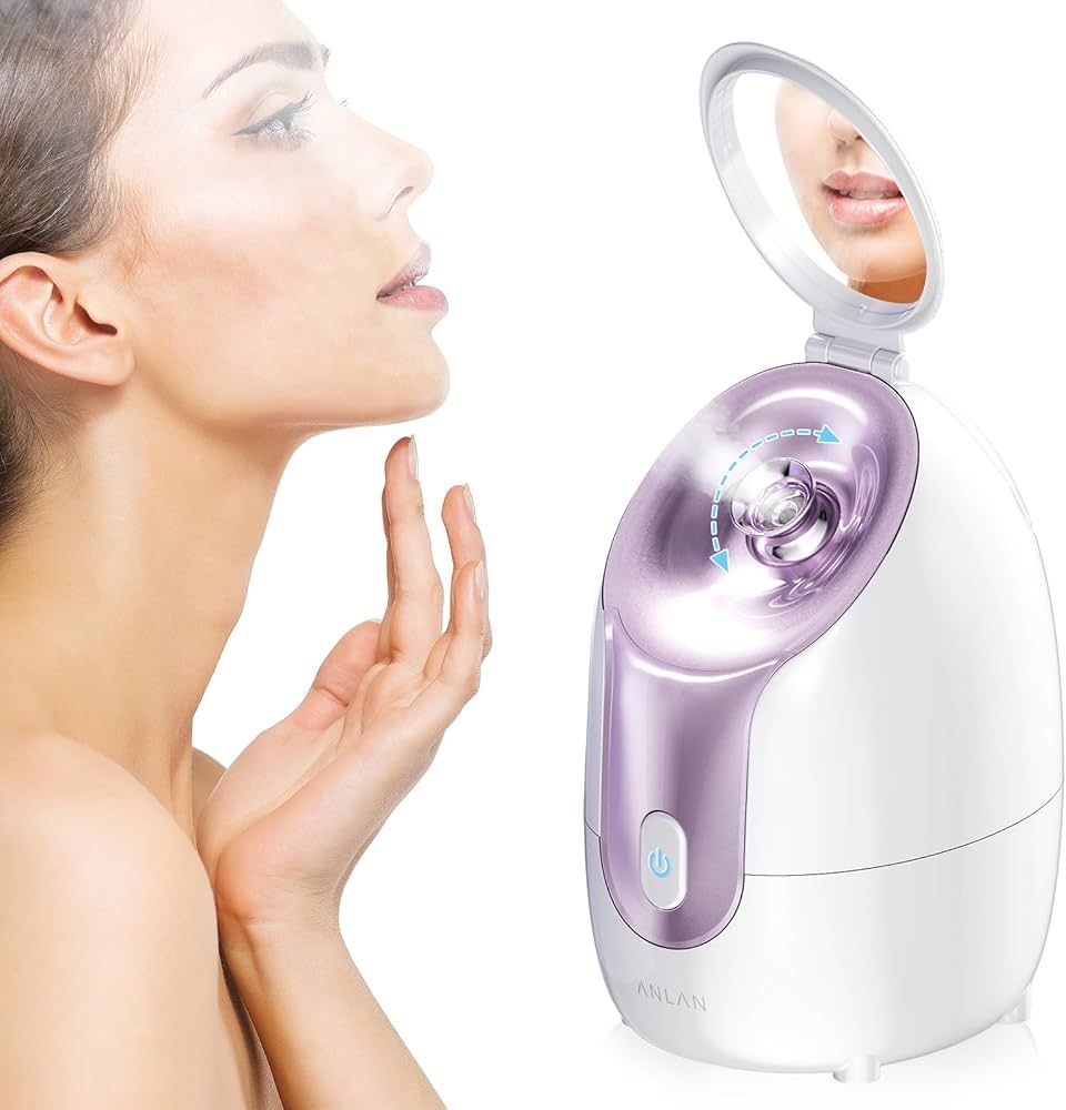 Facial Steamer,ANLAN Nano Ionic Face Steamer for Facial Deep Cleaning Steamer for Face Adjustable... | Amazon (US)