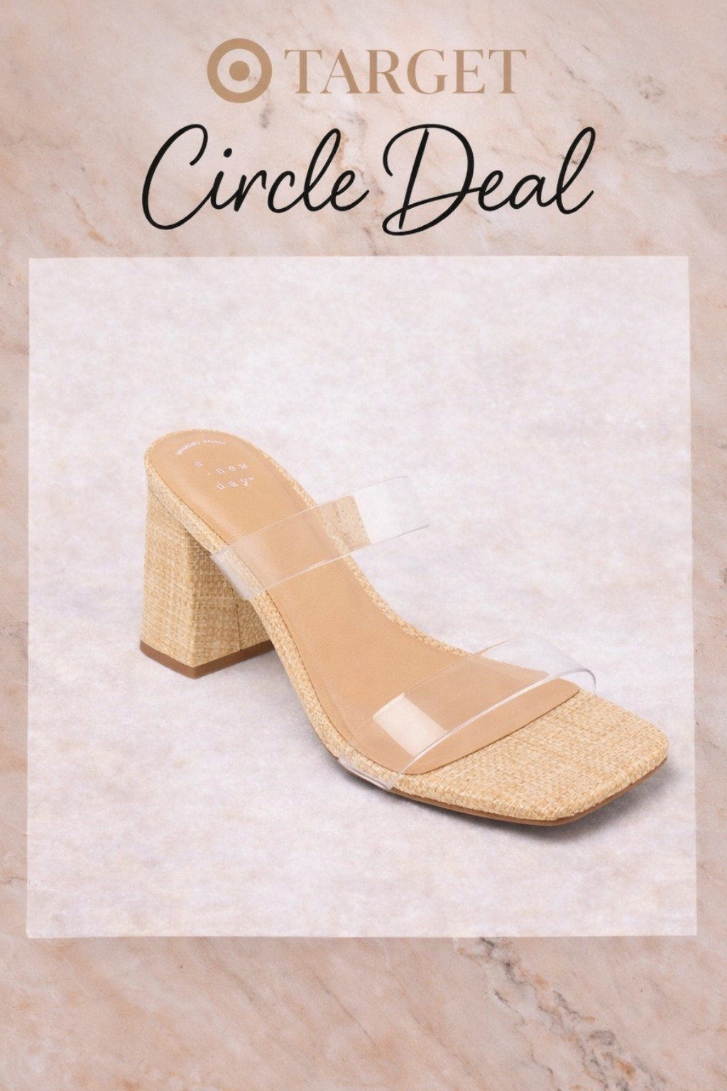 @Target circle deal Women’s Hattie Heels with Memory Foam Insole - A New Day Natural 

#LTKootd #LTKSaleAlert