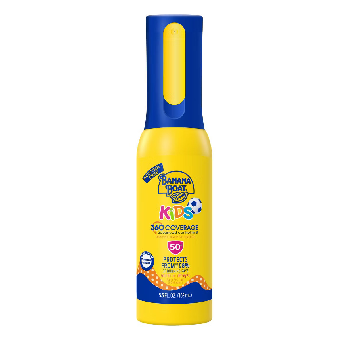 Banana Boat Kids' 360 Coverage Advanced Control Mist Sunscreen Sprayer - SPF 50 - 5.5 fl oz | Target