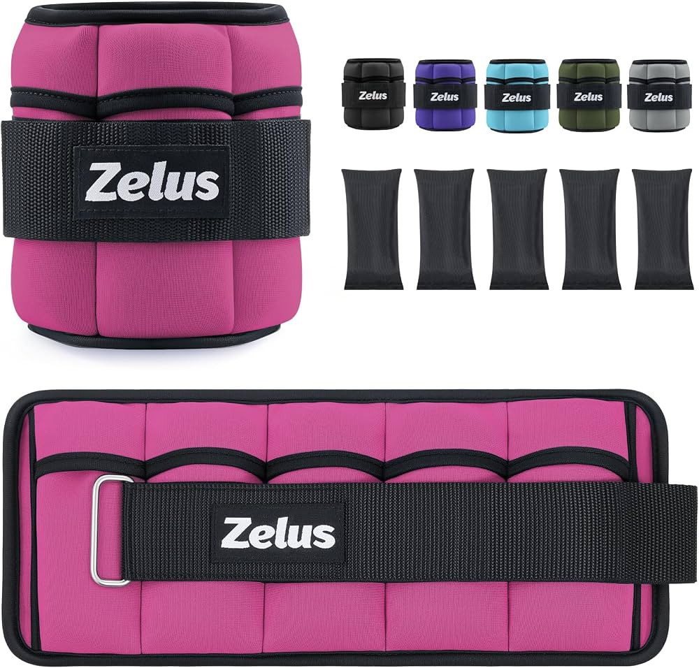 ZELUS 1 Pair Adjustable Ankle Weights, 2 4 6 8 10 lb Modularized Leg Weight Straps for Women Men,... | Amazon (US)