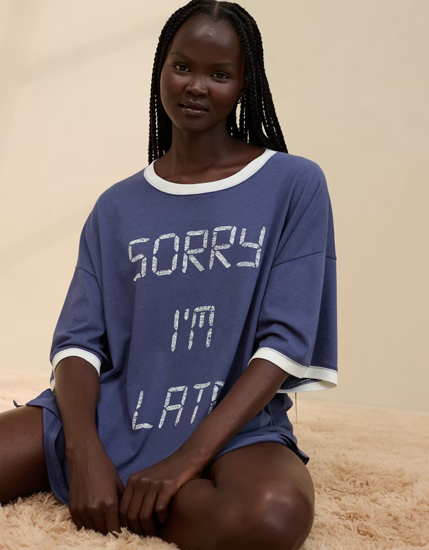 Aerie Sleep Happens Night Tee | Aerie