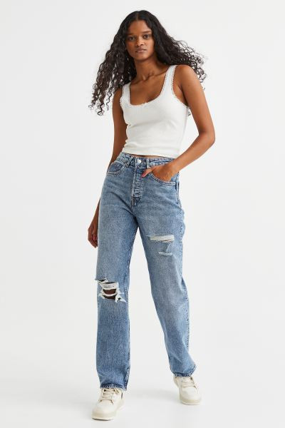 90s Straight High Jeans | H&M (US + CA)