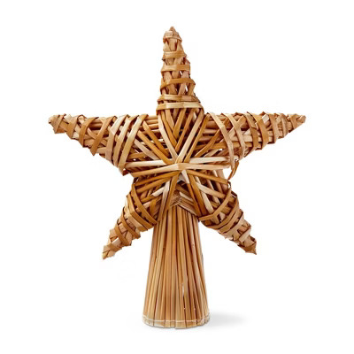 tag Natural Straw Star Tree Topper for Holiday Decor - 9" L x 3" W x 12" H - Perfect for Christma... | Target