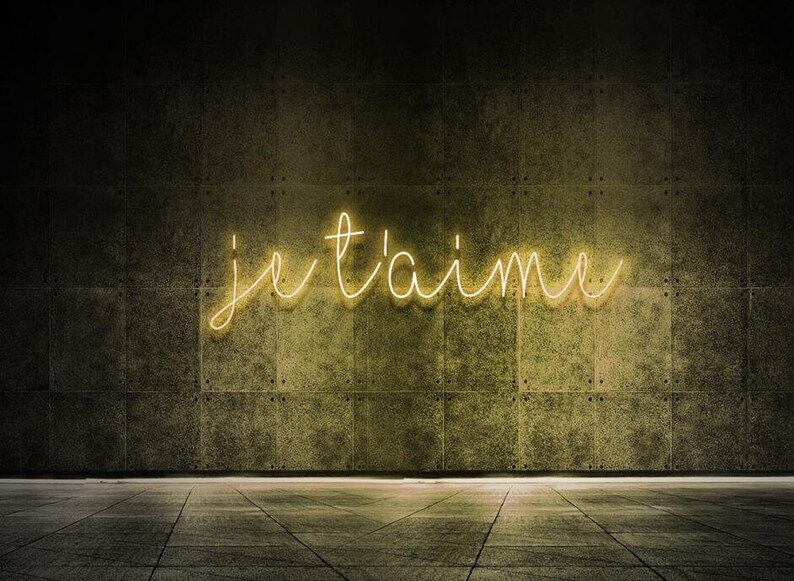Je T'aime  LED NEON SIGN | Etsy | Etsy (US)