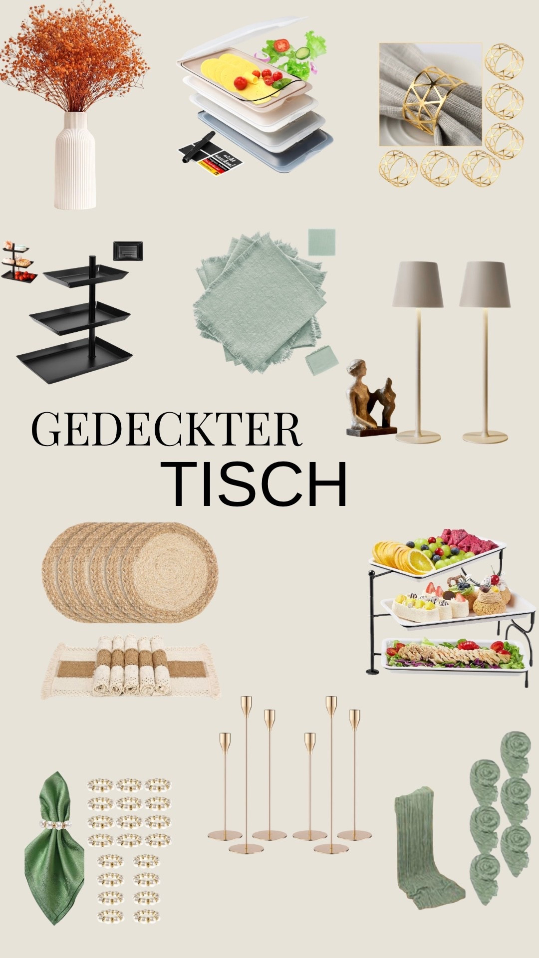 Tischlein deck dich 🥰

#tischdeko #servietten #etagere #amazon

#LTKHome #LTKfoodie #LTKSpringSale