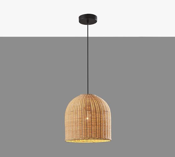 Silvia Handwoven Rattan Pendant | Pottery Barn (US)