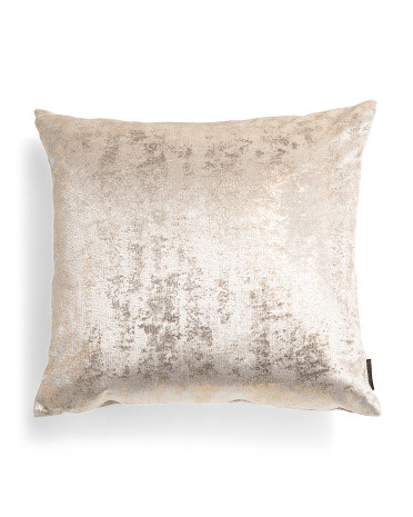 22x22 Metallic Feather Filled Pillow | TJ Maxx