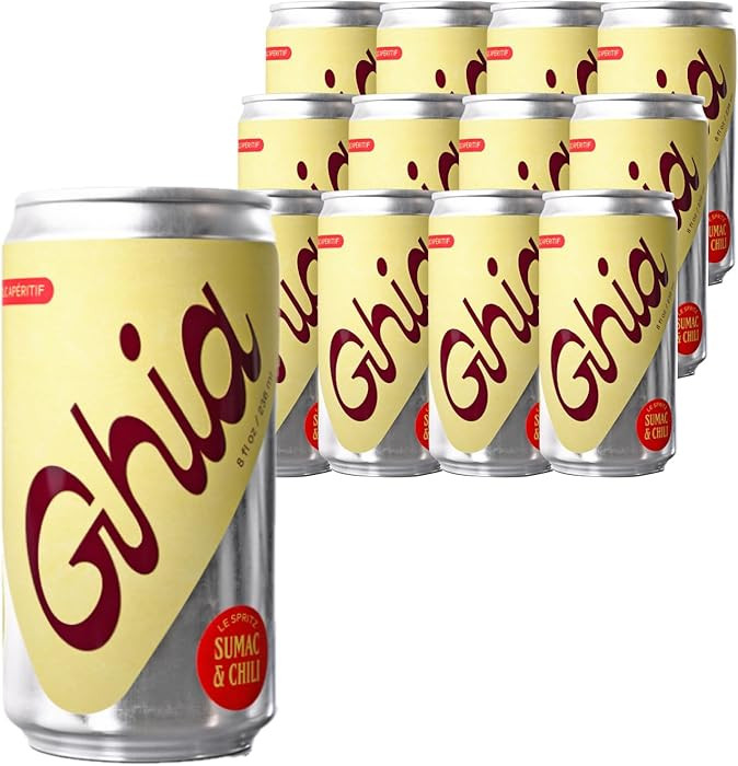 Ghia Non-Alcoholic Le Spritz | Sumac & Chili 12-Pack | Canned Mocktail & Cocktail Mixer, Zero Pro... | Amazon (US)