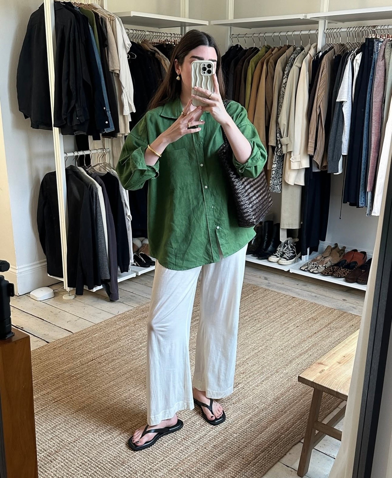 My favourite summer shirt at the moment, oversized and styled with breezy linen trousers for an effortless light summer holiday look. Ideal for work-from-home days, casual meetings or the all important airport outfit 

#LTKstyletip #LTKsummer