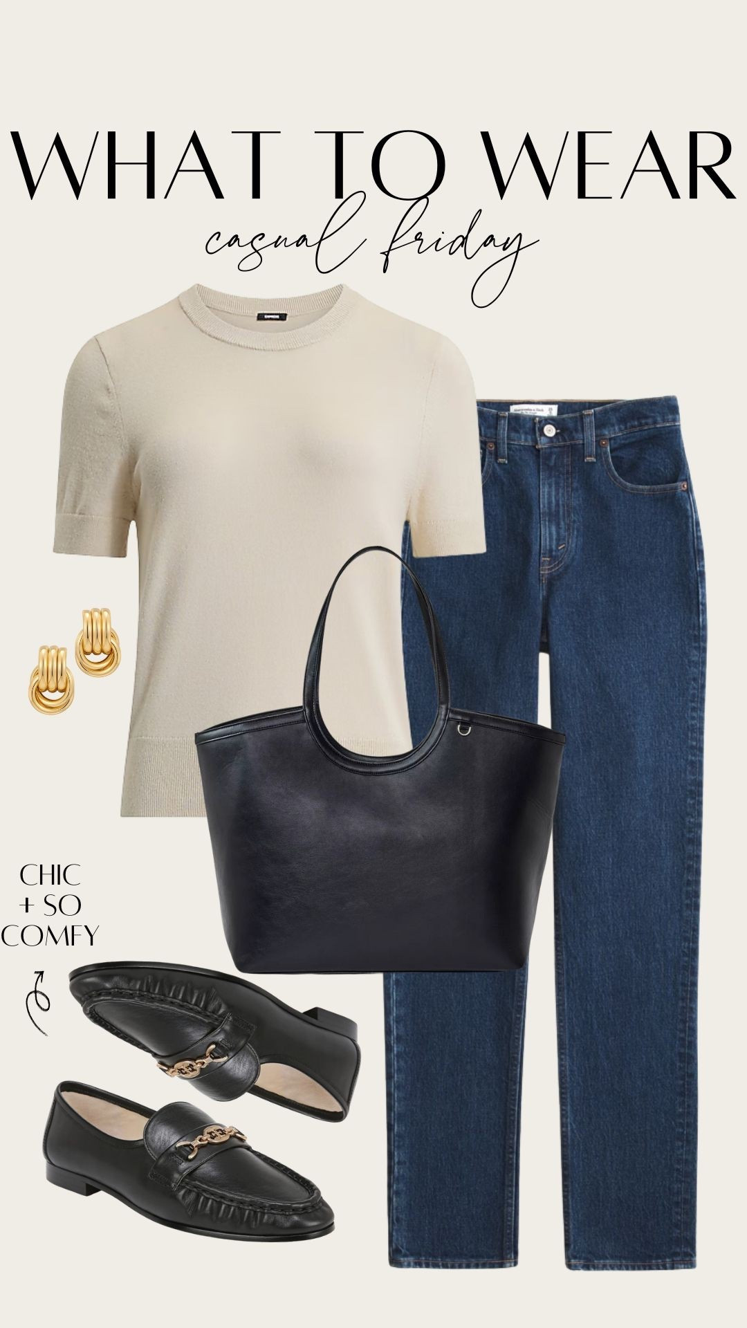 What to Wear: Casual Friday! 

Back to school workwear fashion. Classroom teacher outfits. Casual Friday office outfit. Comfortable black loafers. Black work tote. Capsule wardrobe. Transitional outfit.

#LTKStyleTip #LTKOver40 #LTKWorkwear