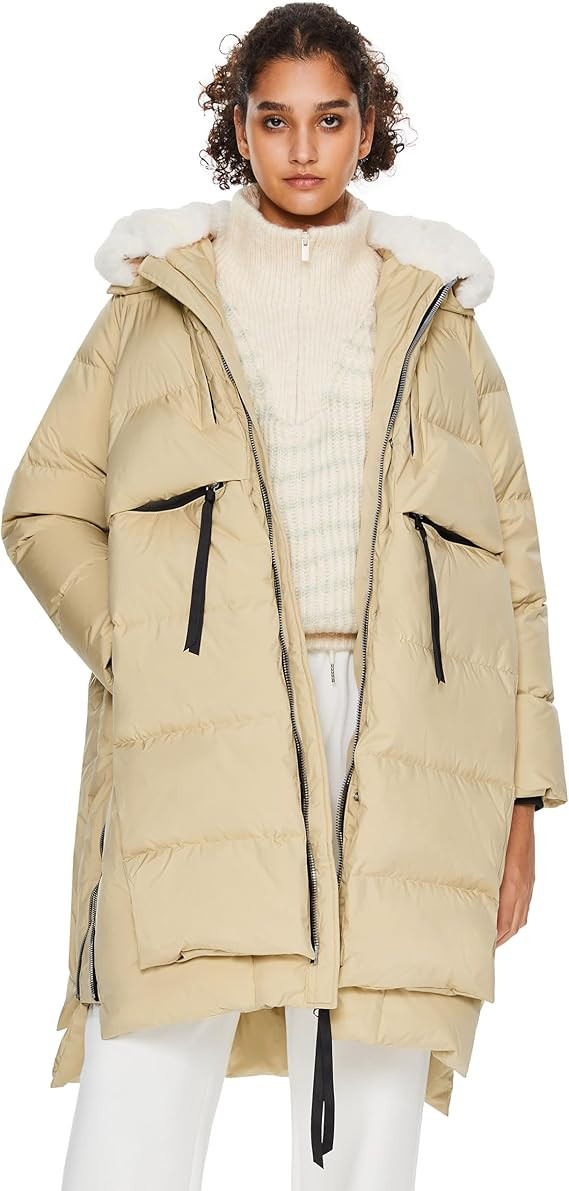 Orolay Women's Long Down Jacket Winter Puffer Jacket Warm Faux-Fur Collar Coat | Amazon (US)
