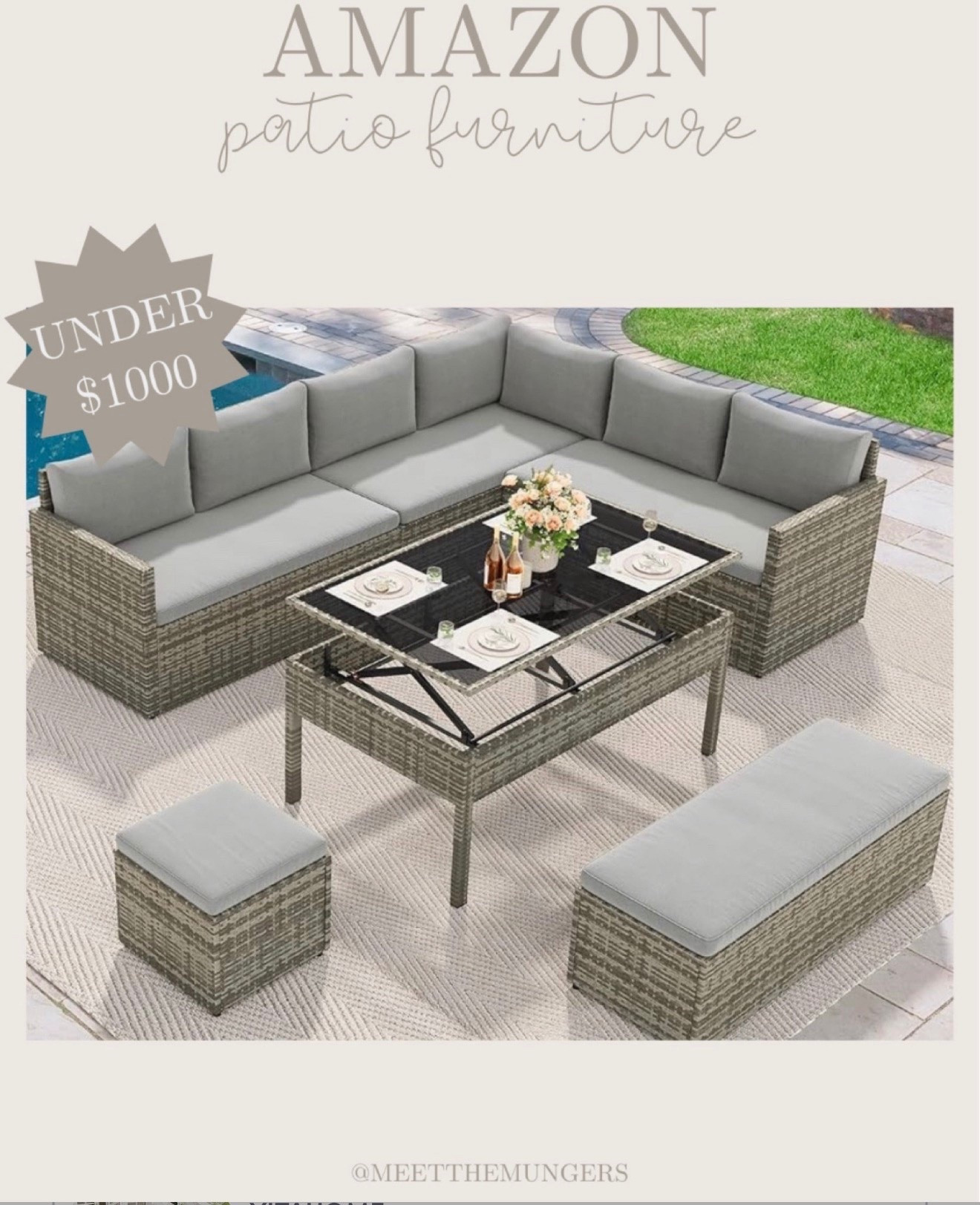 Amazon Patio Furniture

patio furniture, patio decor,  backyard furniture, backyard decor, outdoor furniture, affordable patio set, amazon patio, summer decor

#LTKHome #LTKSaleAlert