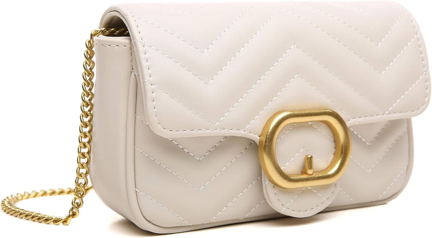 CrossLandy Quilted Crossbody Bag for Women Purse with Chain Strap Shoulder Handbags | Amazon (US)