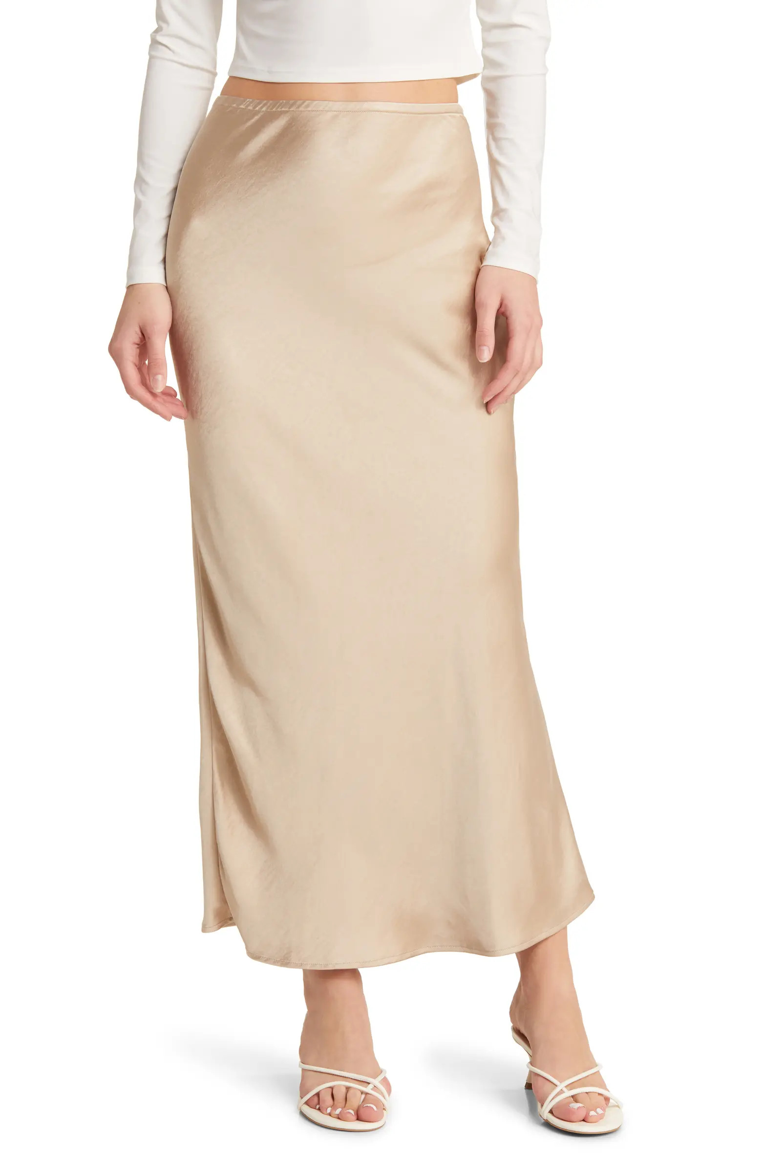 Satin Maxi Skirt | Nordstrom