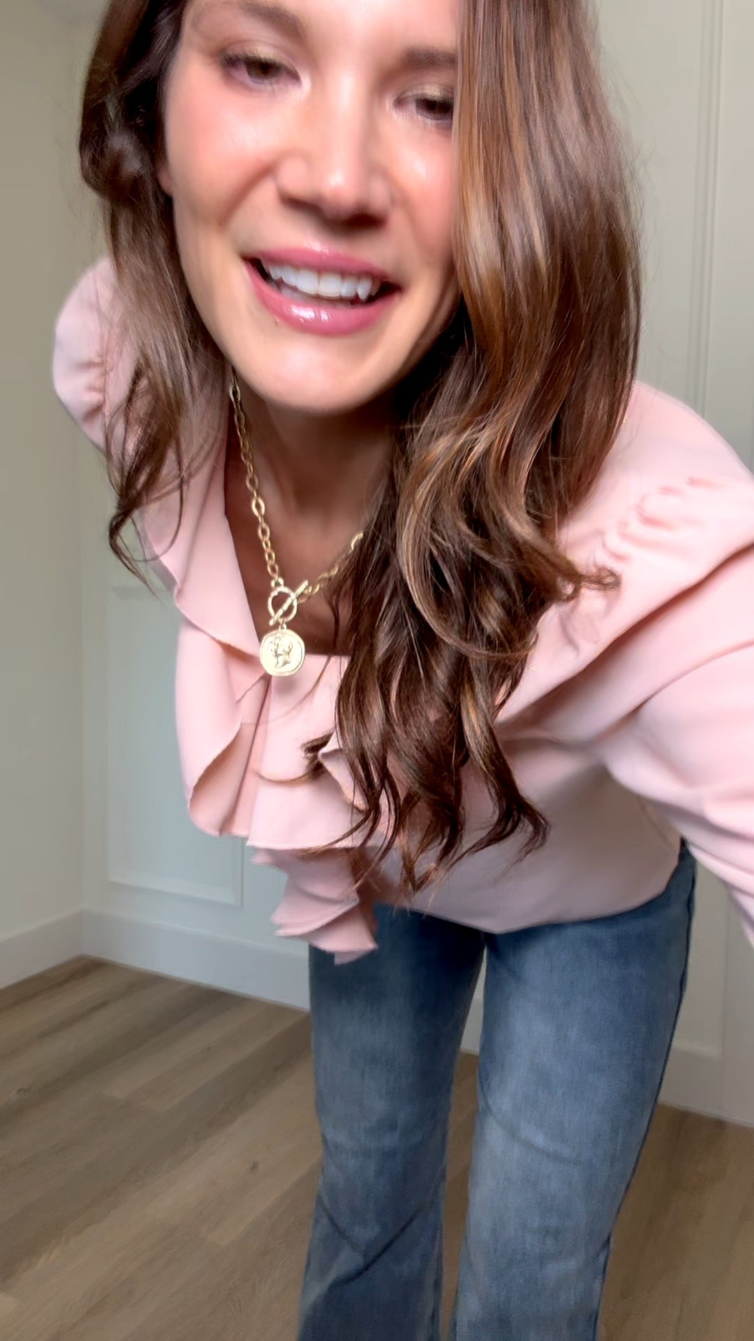 The prettiest pink blouse for work or spring. The ruffle detail adds just enough femininity while still feeling polished and office ready. It's light weight, easy to tuck, and pairs perfectly with these jeans. 

Tall girl friendly everyday workwear spring must haves amazon finds pink blouses spring styles day in my life pink finds cute jeans everyday wear Stang and Co 

#LTKootd #LTKSeasonal #LTKWorkwear