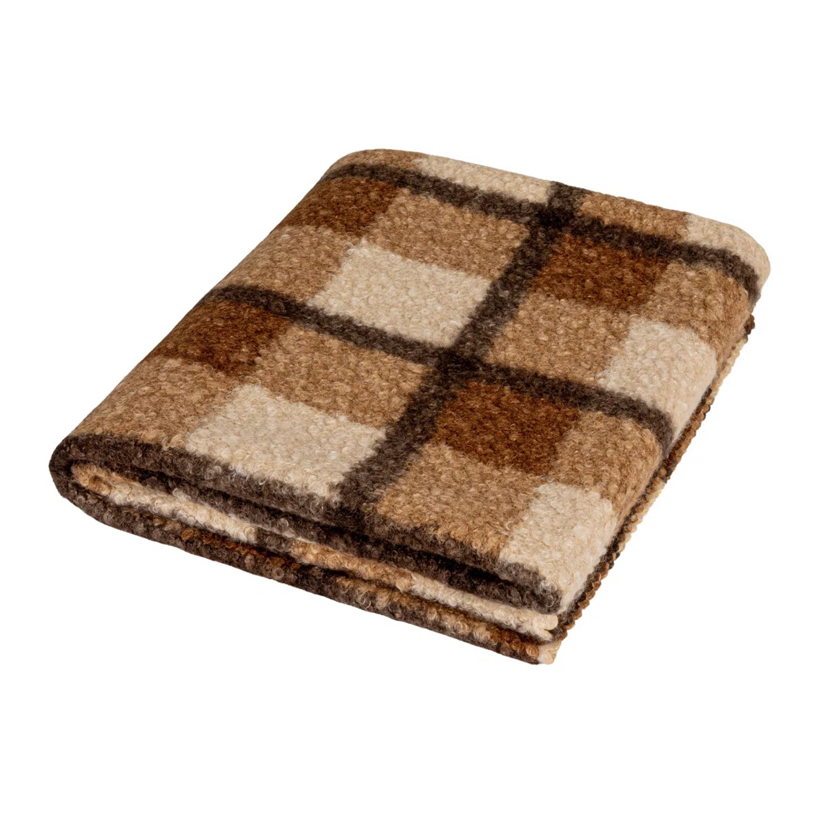 Fabric Faux Sherpa Throw | Wayfair North America