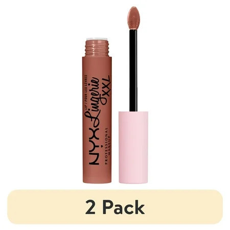 (2 pack) NYX Professional Makeup Lip Lingerie XXL Matte Liquid Lipstick Candela Babe | Walmart (US)
