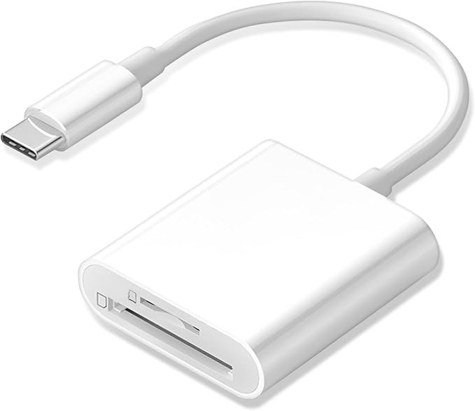 USB C SD Card Reader, Type C SD Card Reader, Supports SD and MicroSD Memory Card Adapters for iPh... | Amazon (US)