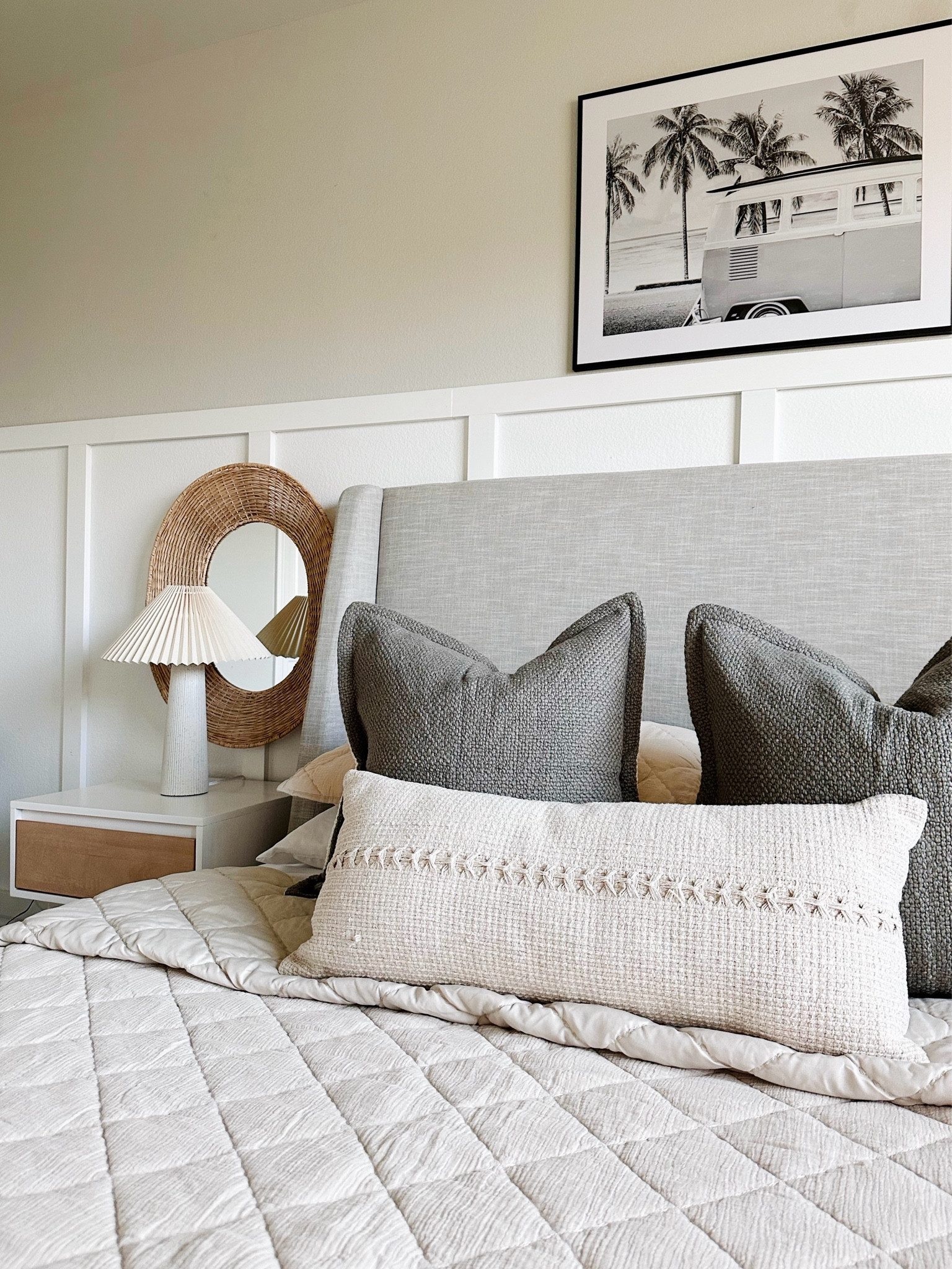 #walmartpartner The combination of this lamp, olive green pillows, and soft quilt are just perfect! @walmart #walmarthome

#LTKHome #LTKStyleTip