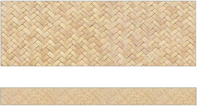 Schoolgirl Style Simply Boho Wicker Bulletin Board Borders, 36 Feet of Straight, Wicker Classroom... | Amazon (US)