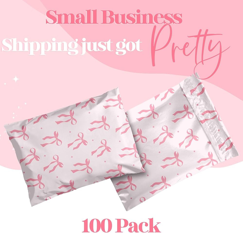 10x13 Designer Poly Mailer 100 Pack Heavy Duty Waterproof Self Seal Shipping Bags for Small Busin... | Amazon (US)