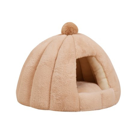 Everpert Deep Sleep Comfort Winter Cat Bed Semi-closed Dog Tents House Washable Pet Nest | Walmart (US)