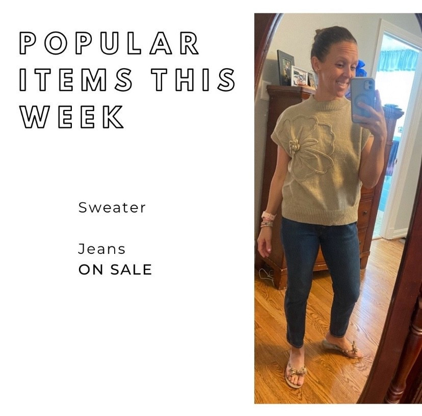 Spring outfit - If you like a fitted, not skinny, straight leg, these are for you! I am obsessed with these! My sweater is a great dupe and my sandals come in more colors. 


#oldnavy #salefinds #slimjeans #workoutfit #springoutfit #casualworkoutfit #vintageslimjeans   #under30 #budgetfriendly #highwaisted #momjean #jeanssale #amazon 
#darkwashdenim #designerdupe #jellysandals @shein  


#LTKWorkwear #LTKOver40 #LTKU #LTKMidsize