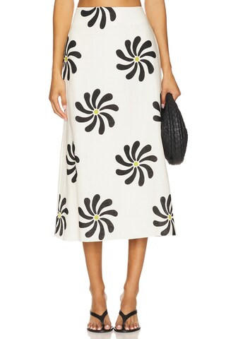Cala de la Cruz Fabiana Skirt in Riviera Ivory from Revolve.com | Revolve Clothing (Global)