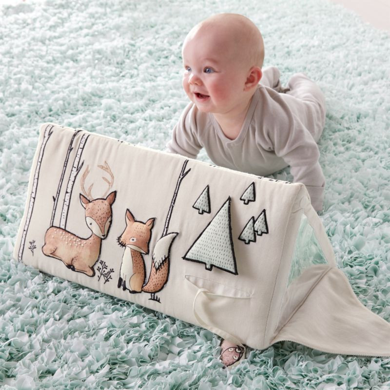Woodland Animals Baby Tummy Time Toy + Reviews | Crate and Barrel | Crate & Barrel