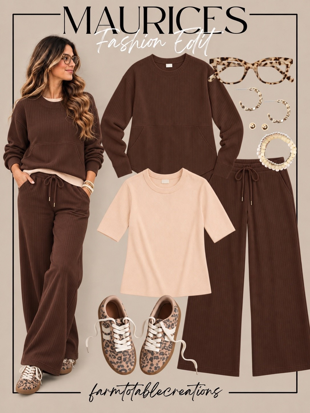 The Maurices Fall Fashion Edit 🤎🍂

Cozy, comfortable, and effortlessly put together! Loving these rich chocolate brown tones from Maurices for fall. From the matching ribbed lounge set to the leopard print sneakers and accessories, these are the perfect pieces for creating an easy everyday look that feels as good as it looks!

#LTKStyle #LTKFinds #MauricesStyle #FallFashion #FallOutfits #MatchingSets #CozyOutfits #CasualStyle #LeopardPrintSneakers #EverydayFashion